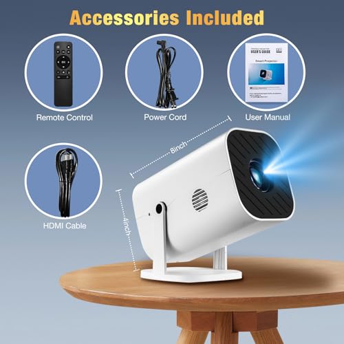 Mini Smart Projector WiFi Bluetooth 1080P