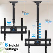 Ceiling TV Mount 26–65 Inch Adjustable Bracket