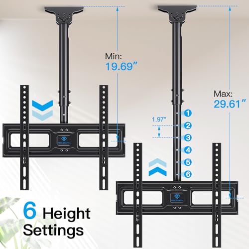Ceiling TV Mount 26–65 Inch Adjustable Bracket