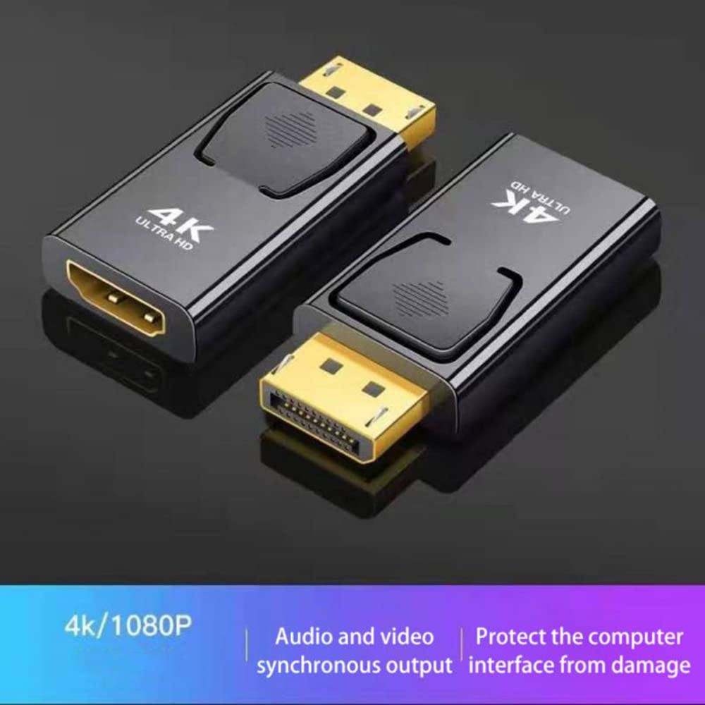 DisplayPort to HDMI Adapter 4K 2PCS Pack