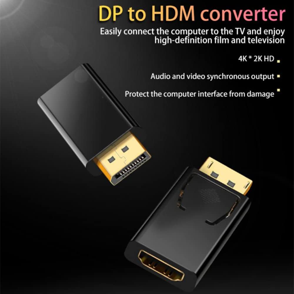DisplayPort to HDMI Adapter 4K 2PCS Pack