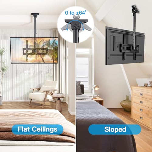Ceiling TV Mount 26–65 Inch Adjustable Bracket