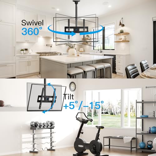 Ceiling TV Mount 26–65 Inch Adjustable Bracket