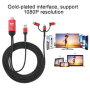 3 in 1 Type-C HDMI Projection Cable 2M