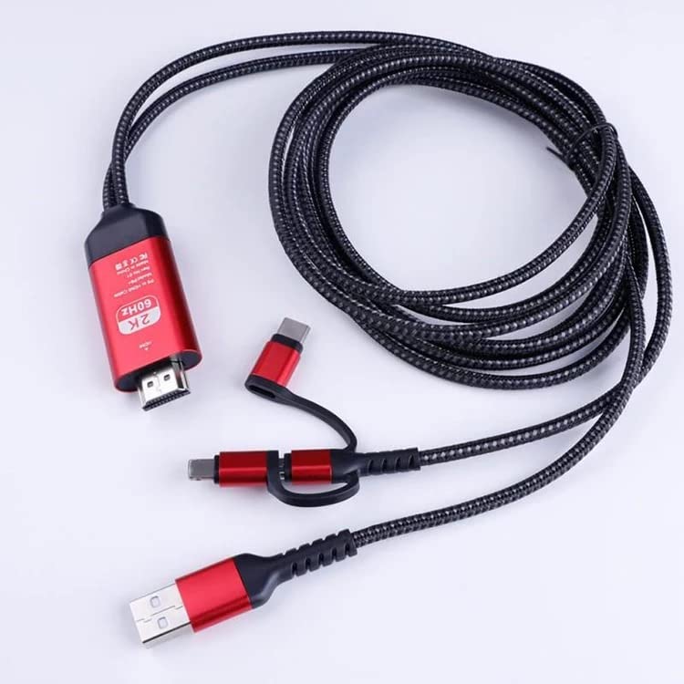 3 in 1 Type-C HDMI Projection Cable 2M