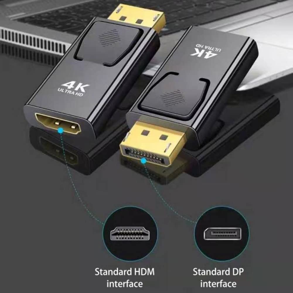 DisplayPort to HDMI Adapter 4K 2PCS Pack