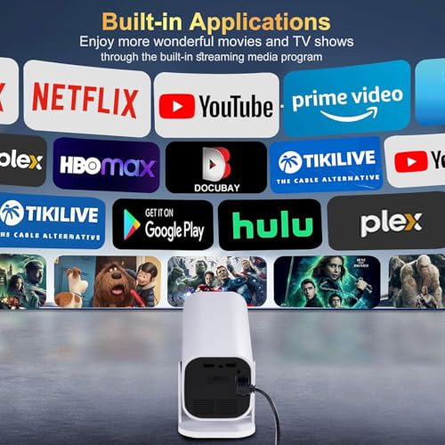 Mini Smart Projector WiFi Bluetooth 1080P