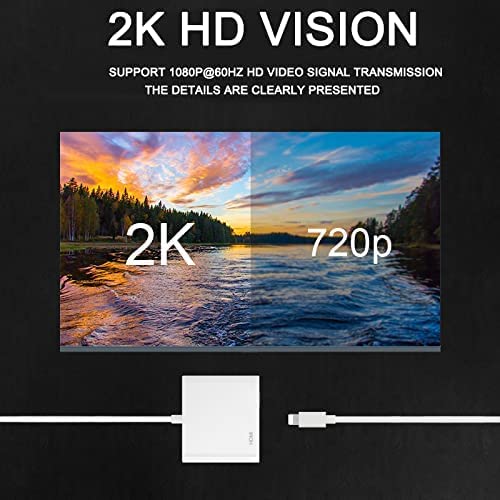Lightning to HDMI Adapter 1080P HD Display Cable