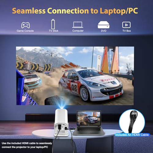 Mini Smart Projector WiFi Bluetooth 1080P