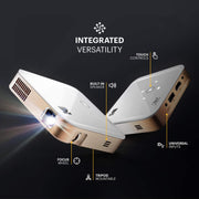 Portable Smart Projector Ultra HD WiFi Rechargeable