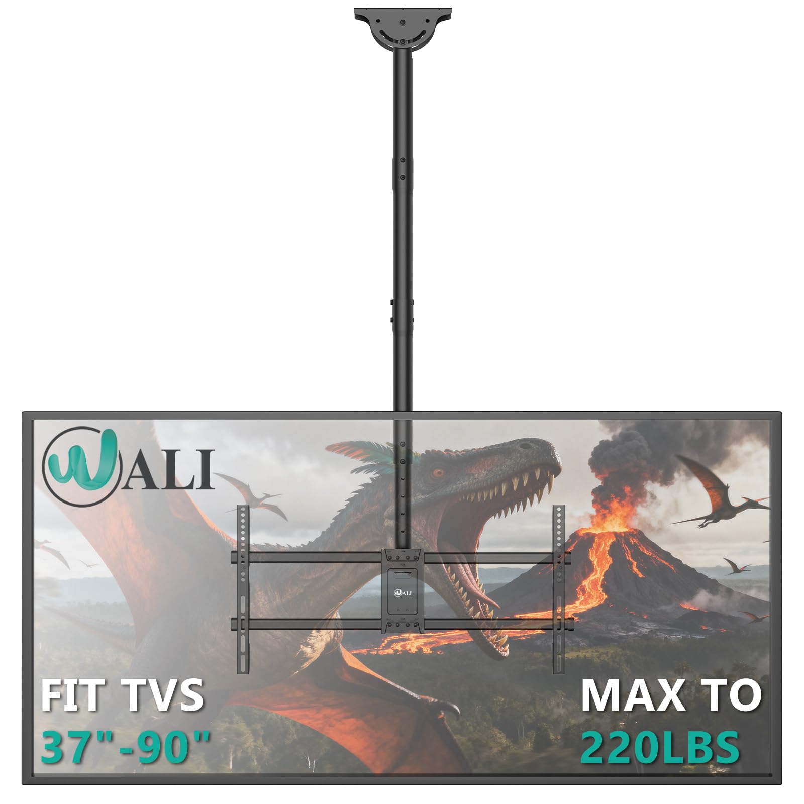 Adjustable TV Ceiling Mount 23–90 Inch