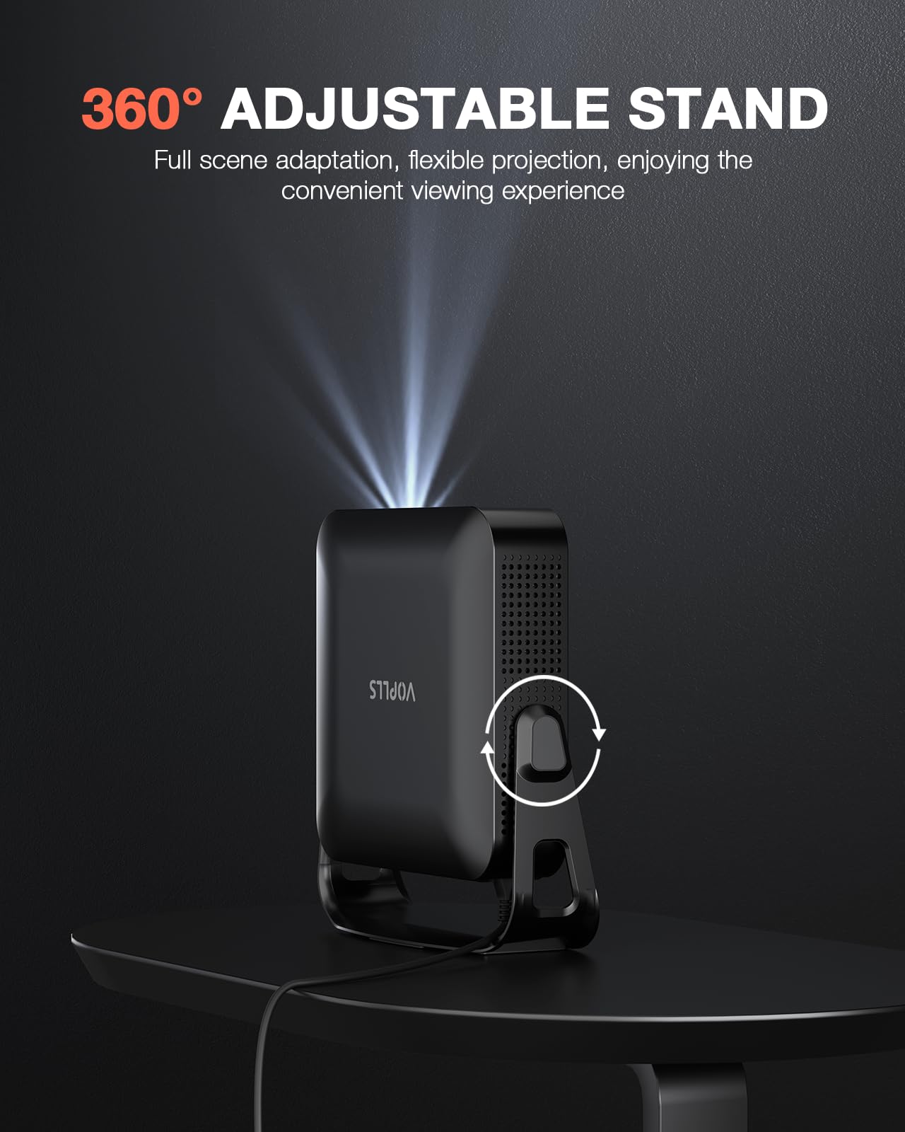 Mini Projector 1080P WiFi Bluetooth 4K Support