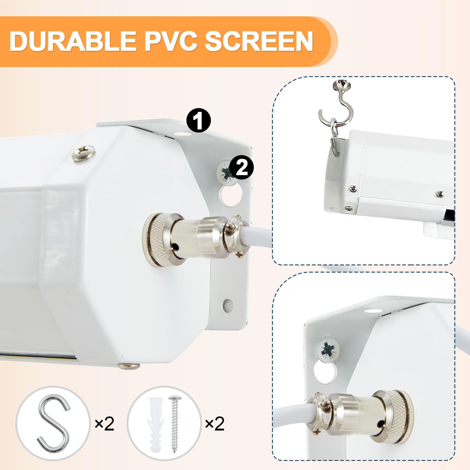 Motorized Projector Screen 4K HD Electric Screen