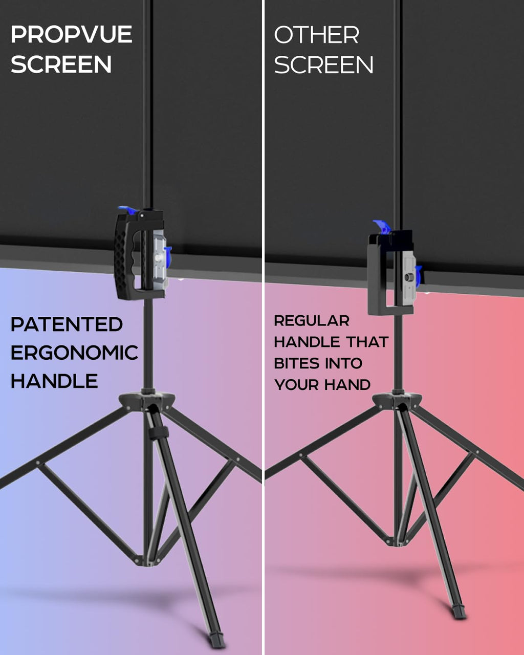 100 Inch Projector Screen with Stand 4:3 HD