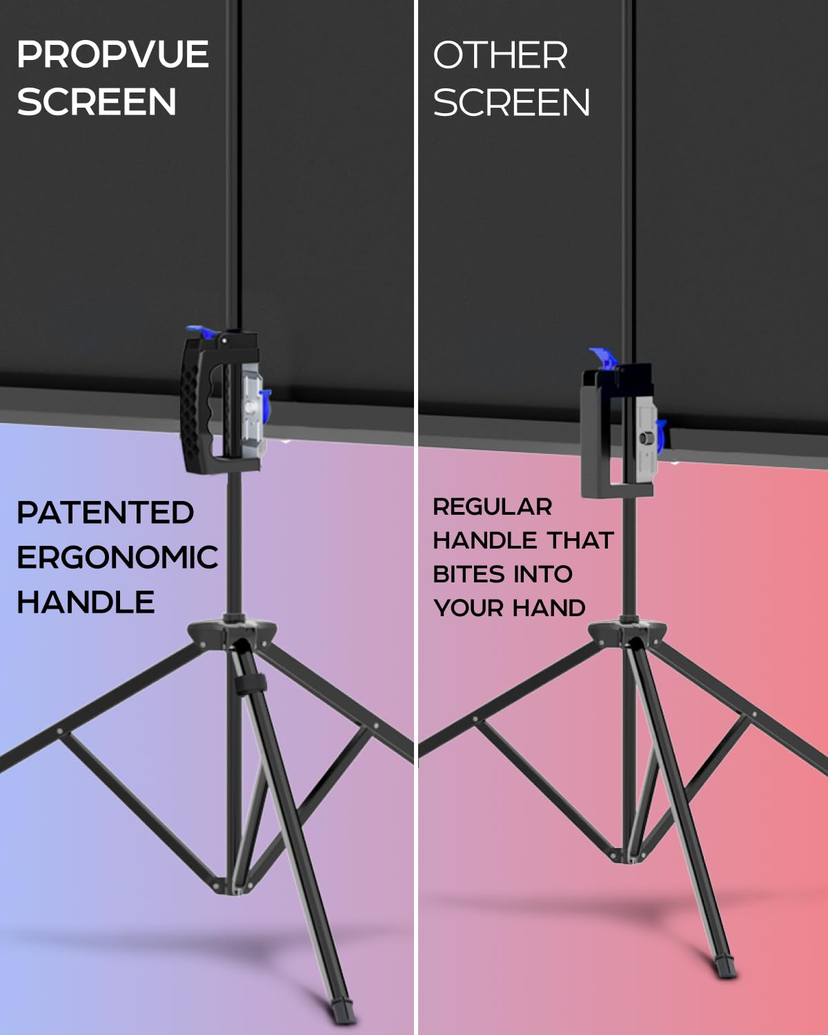 100 Inch Projector Screen with Stand 4:3 HD