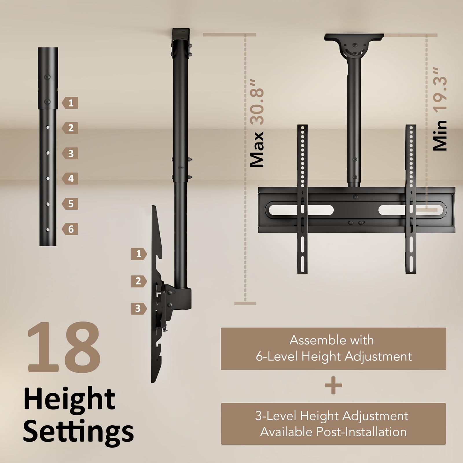 TV Ceiling Wall Mount