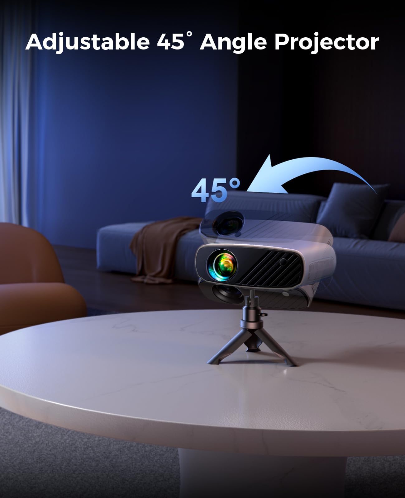 Mini Projector 1080P HD Screen Sync