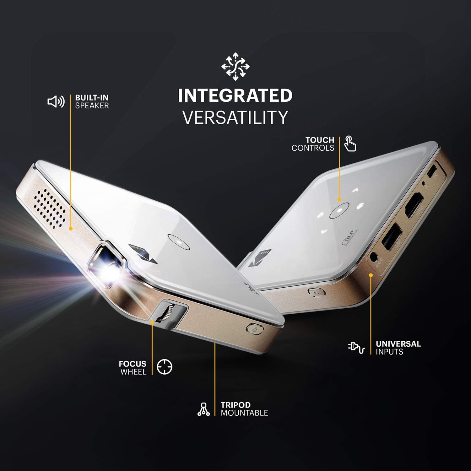 Ultra Mini Pico Projector 1080P Support