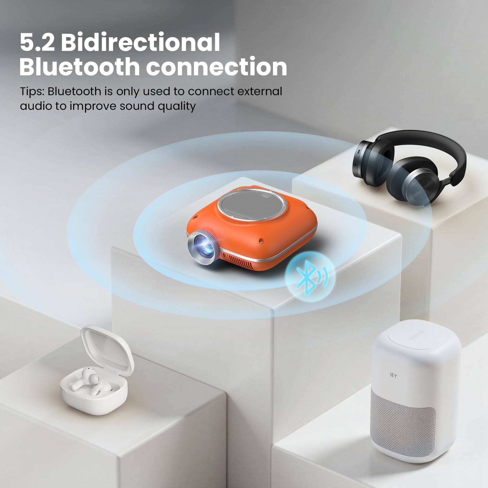 Mini Projector 1080P Bluetooth
