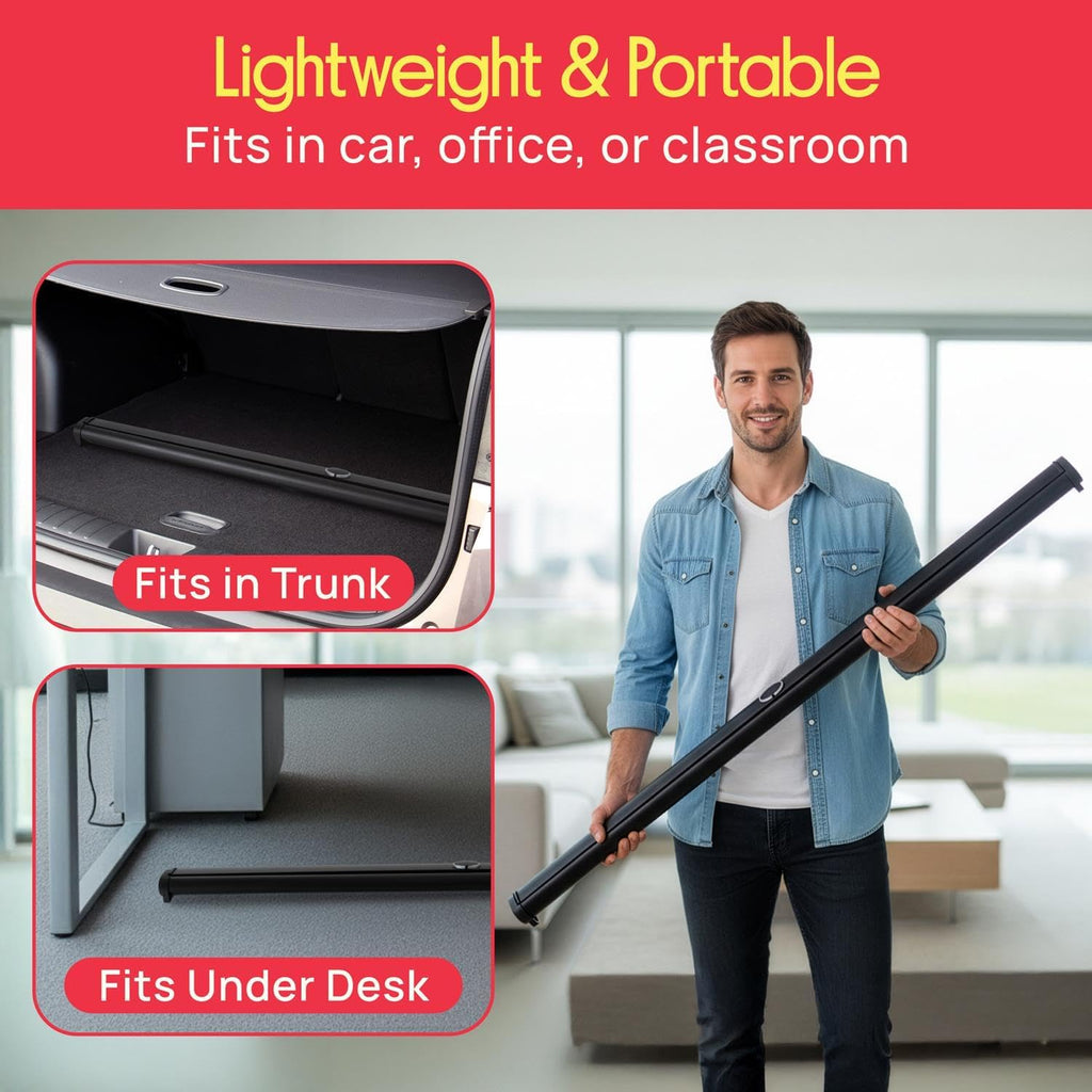 100 Inch Manual Pull Down Projector Screen