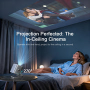 Mini Smart Projector 4K WiFi Bluetooth
