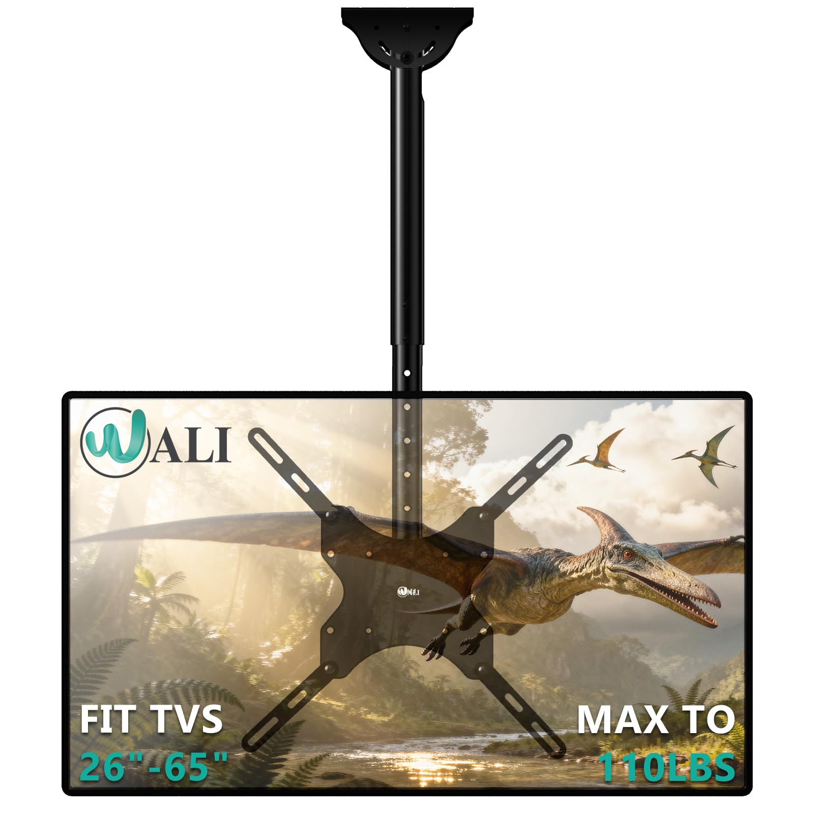 Adjustable TV Ceiling Mount 23–90 Inch