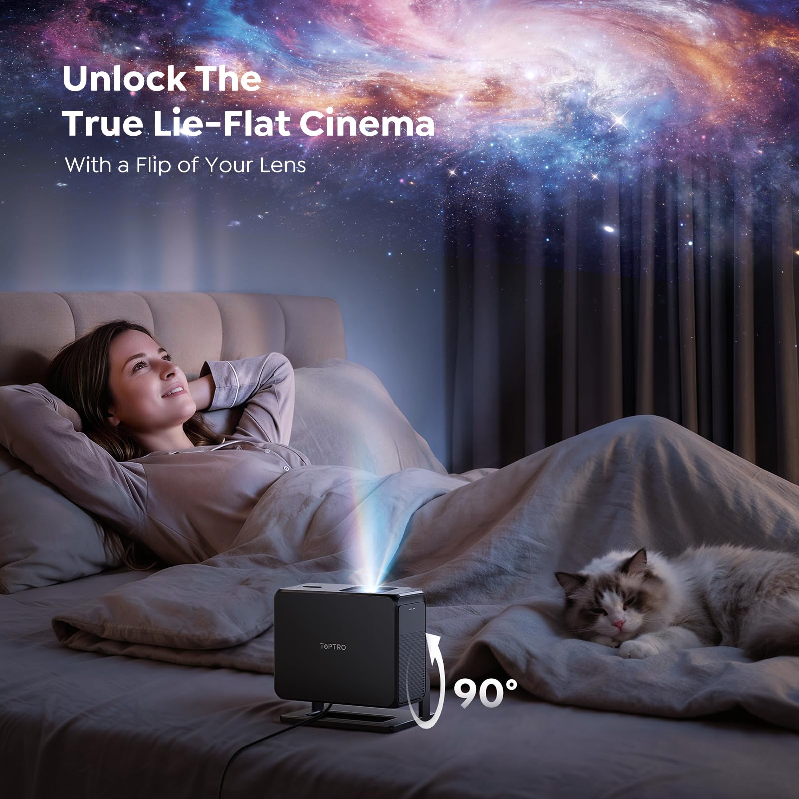 Mini Smart Projector 4K WiFi Bluetooth