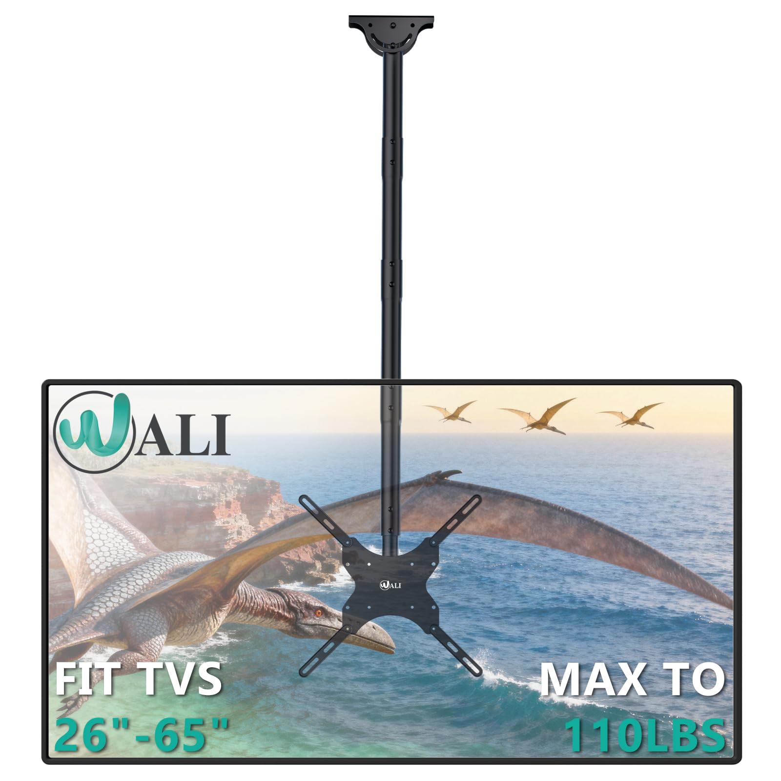 Adjustable TV Ceiling Mount 23–90 Inch