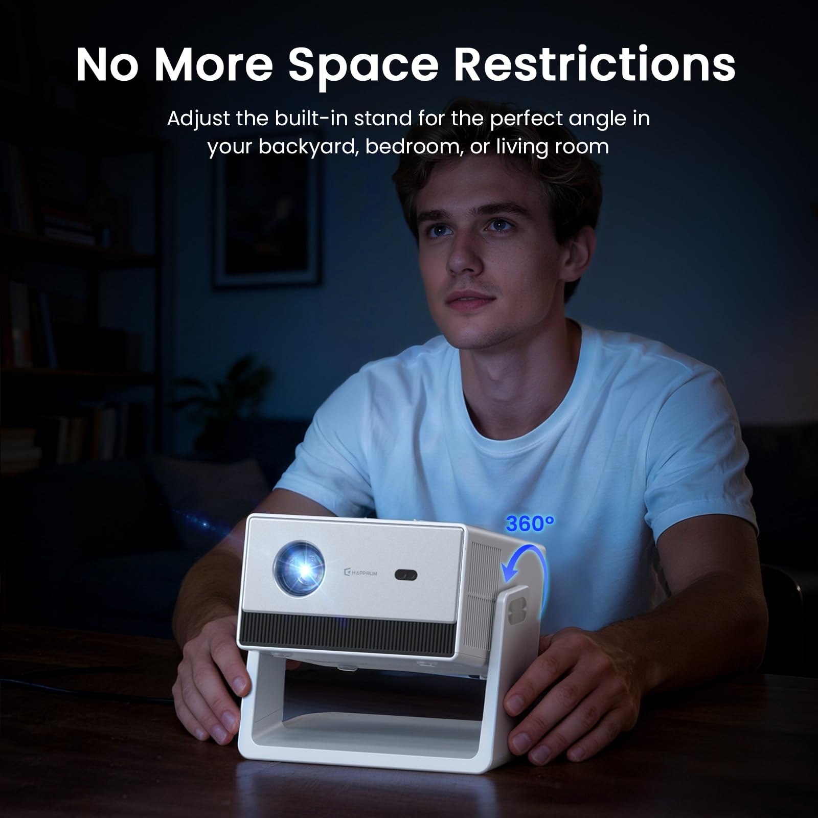4K Smart Projector 1500 ANSI WiFi Bluetooth