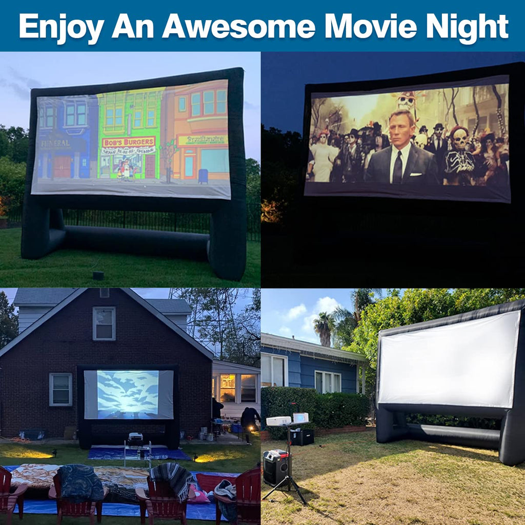 Inflatable Outdoor Movie Screen Front & Rear Projection