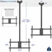 Ceiling TV Mount with Extension Pole