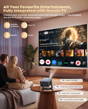 4K Smart Projector WiFi 6 Bluetooth 5.3