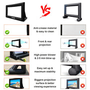 Inflatable Outdoor Projector Screen Front & Rear Projection