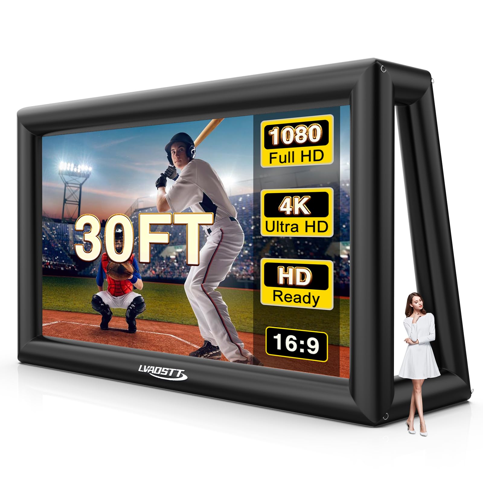 Inflatable Outdoor Projector Screen Front & Rear Projection