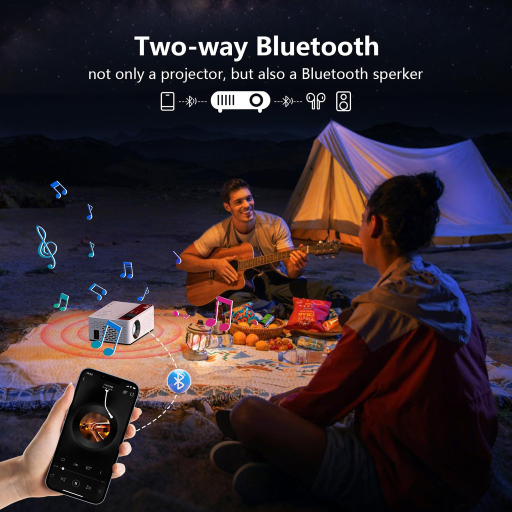 Mini Projector 1080P Bluetooth