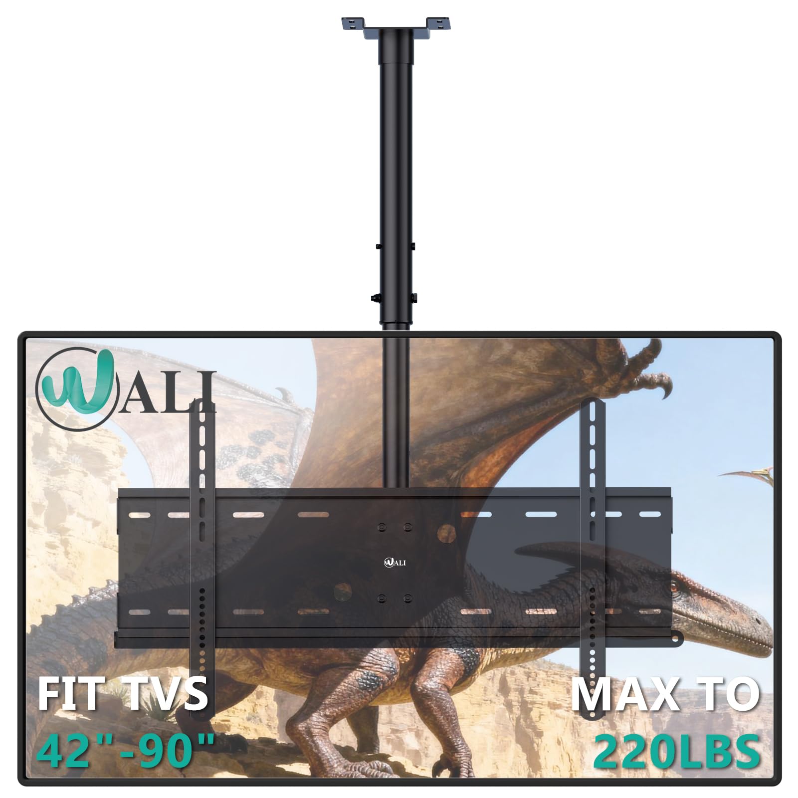 Adjustable TV Ceiling Mount 23–90 Inch