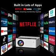 Mini Projector 1080P Bluetooth