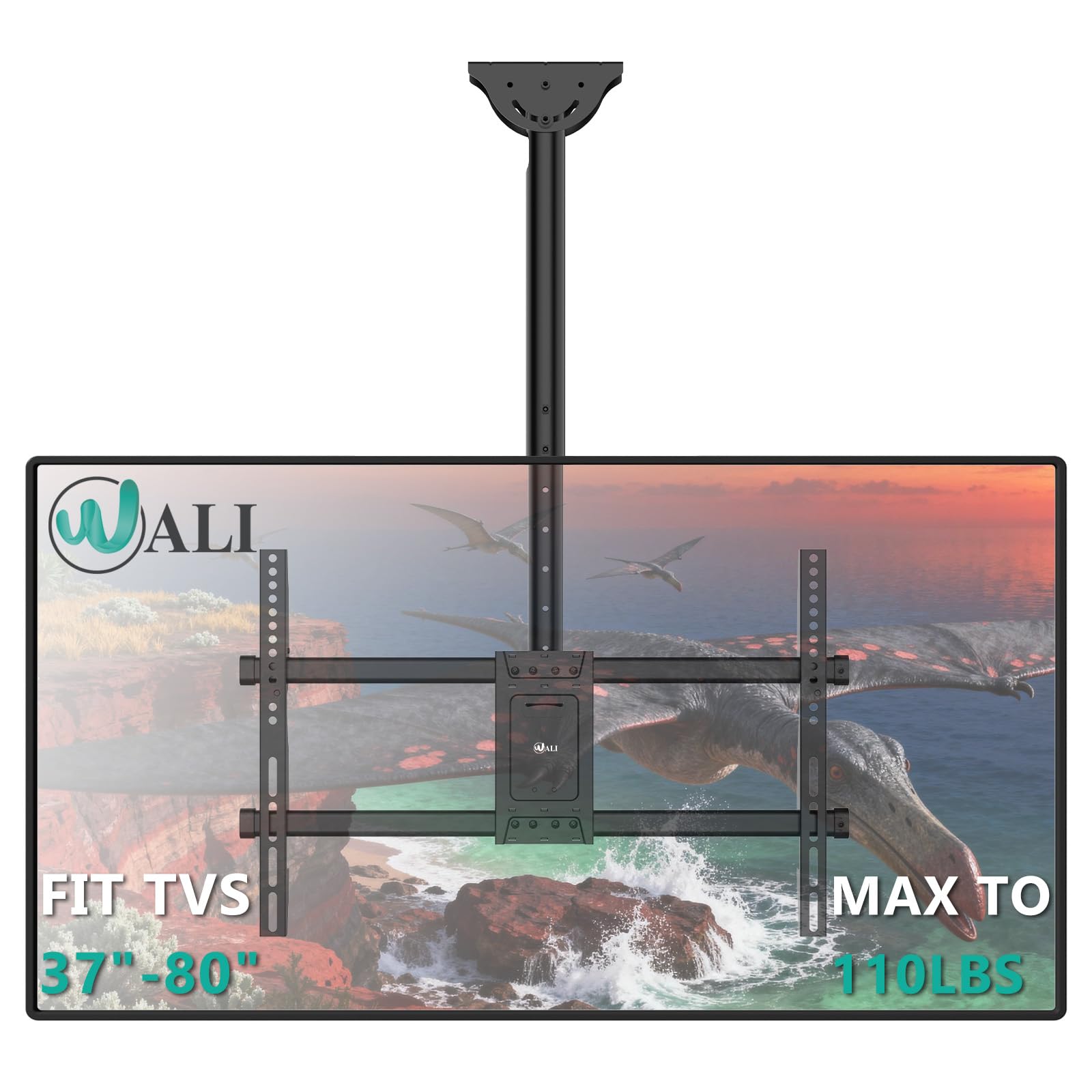 Adjustable TV Ceiling Mount 23–90 Inch