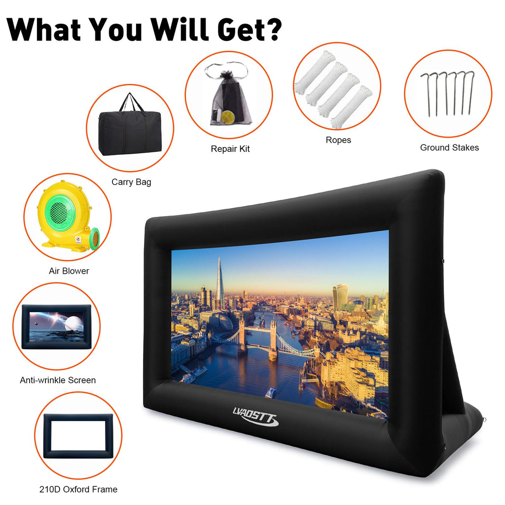 Inflatable Outdoor Projector Screen Front & Rear Projection