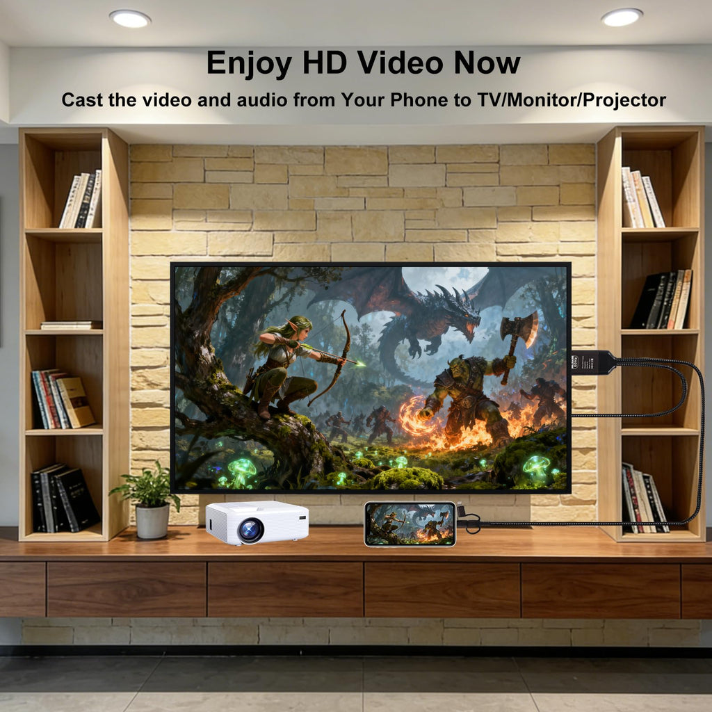 3 in 1 HDMI Mirroring Cable 2K 60Hz