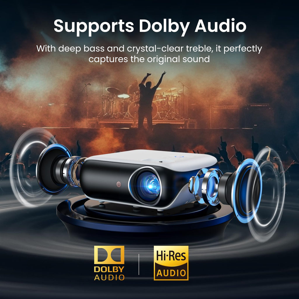 Full HD 1080P Bluetooth Projector