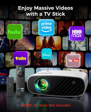 Mini Projector 1080P HD Screen Sync