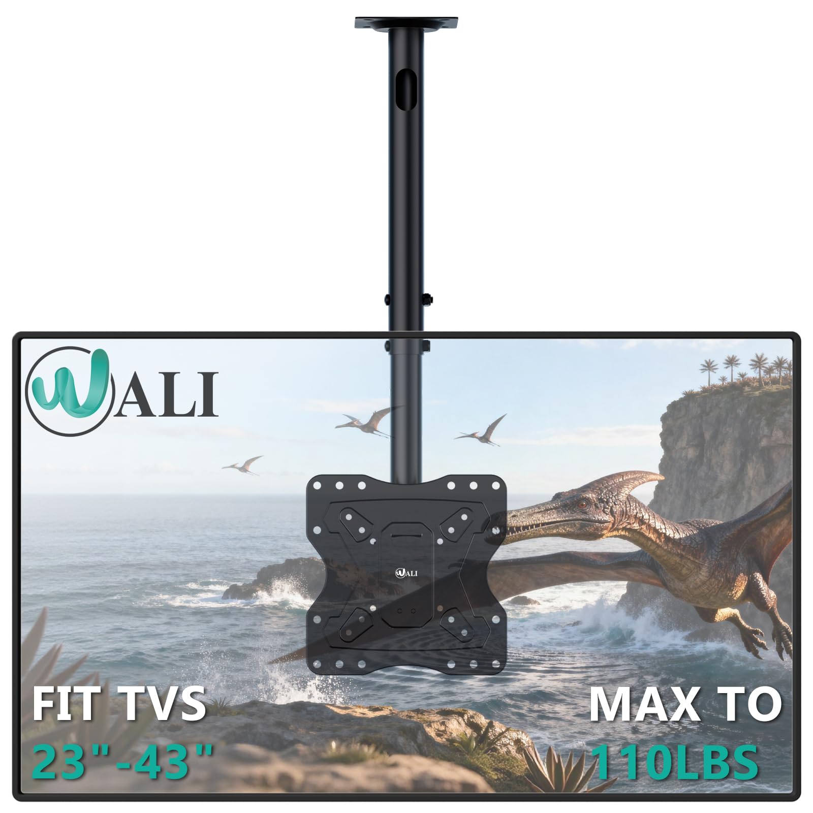 Adjustable TV Ceiling Mount 23–90 Inch
