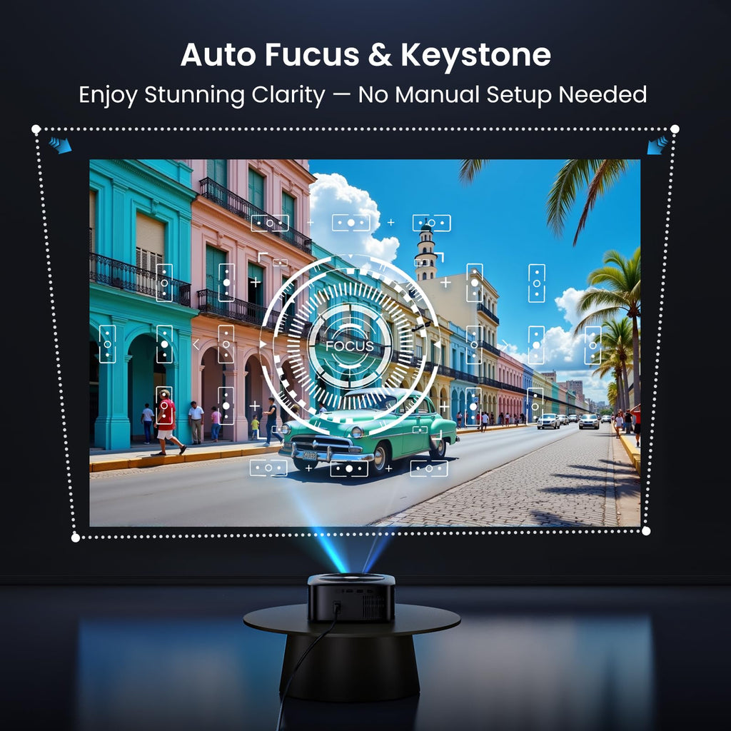 4K Smart Projector 1500 ANSI WiFi Bluetooth