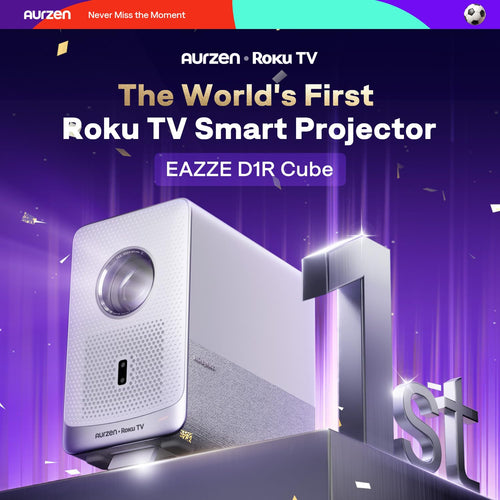 1080P Smart Projector WiFi Bluetooth 4K Support