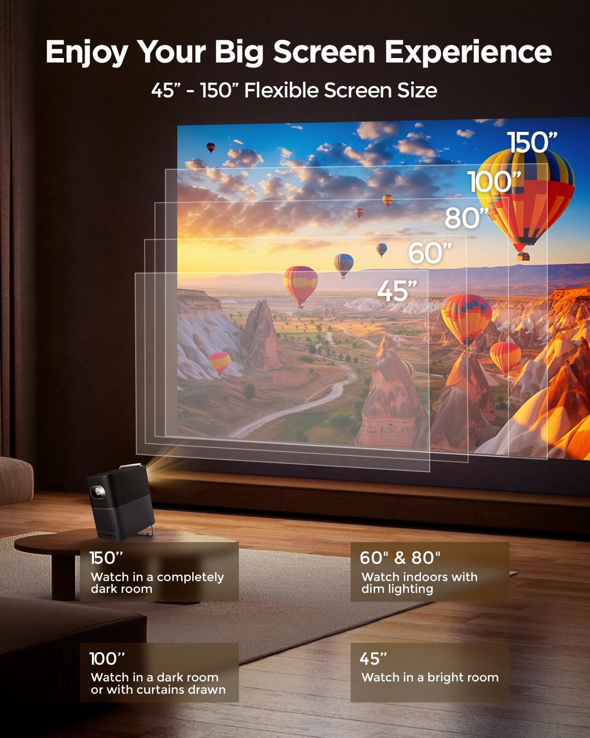 Smart Projector Google TV Netflix Licensed