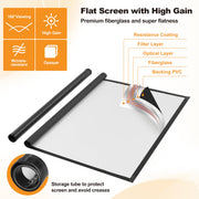 Outdoor Projector Screen with Stand 4K 16:9