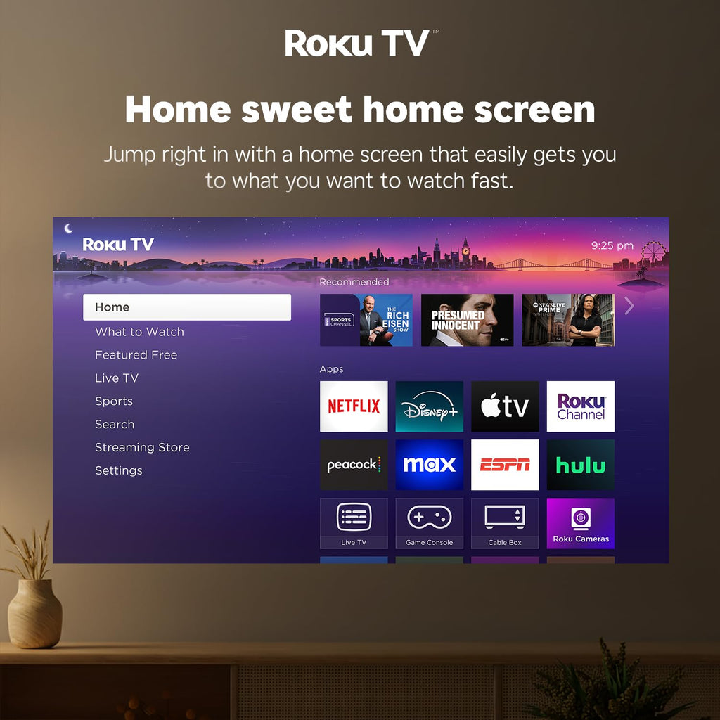1080P Smart Projector WiFi Bluetooth 4K Support