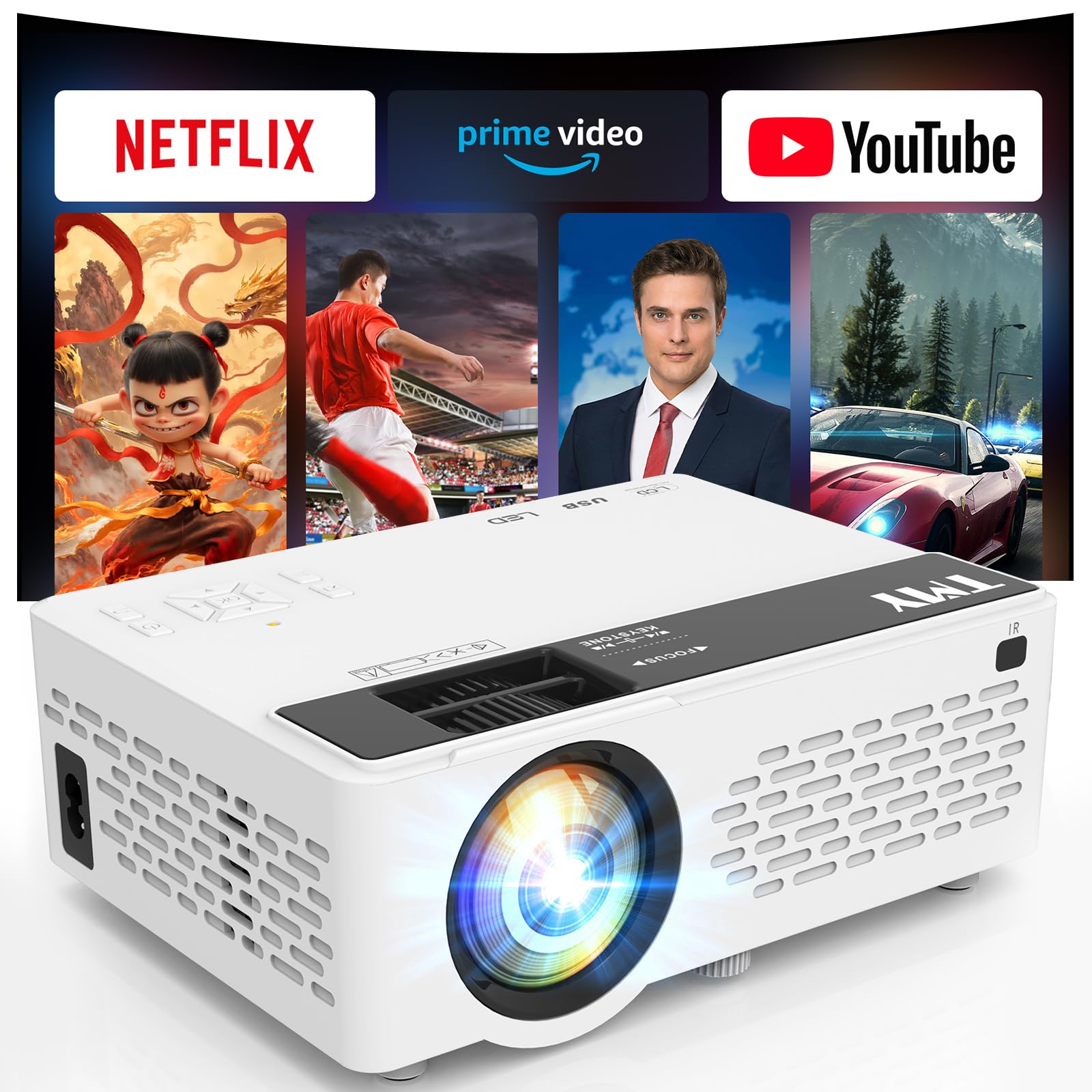 Mini Projector 1080P Bluetooth
