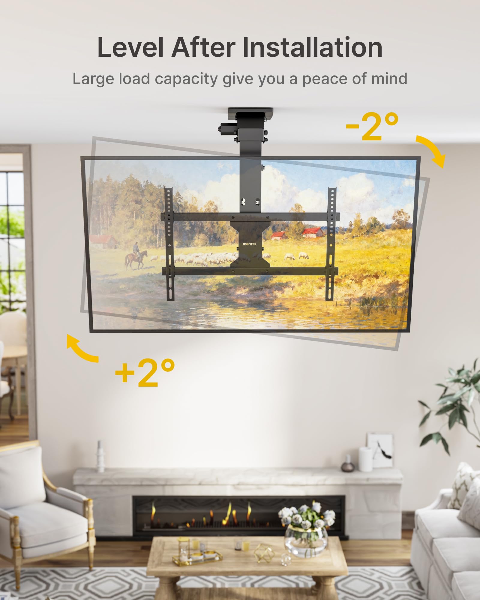 monTEK Electric Ceiling TV Mount